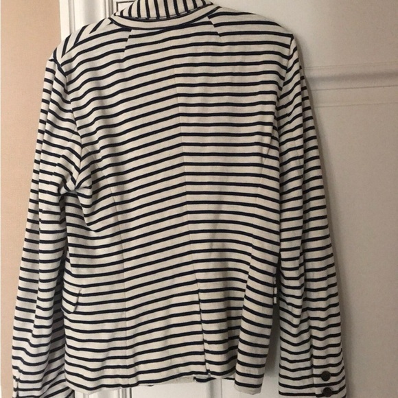 J. Crew Factory Black and White Nautical Blazer - Picture 2 of 4